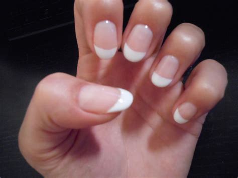 rounded french nails